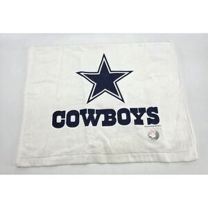 Vintage Dallas Cowboys NFL Rally Towel McArthur Sports White Blue 100% Cotton